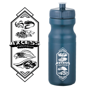 Pure Parkour Inc Build the Gym Water Bottle